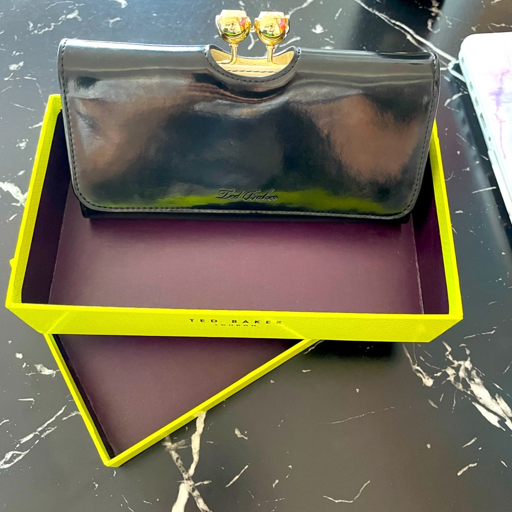 Ted Baker London Patent Leather Wallet